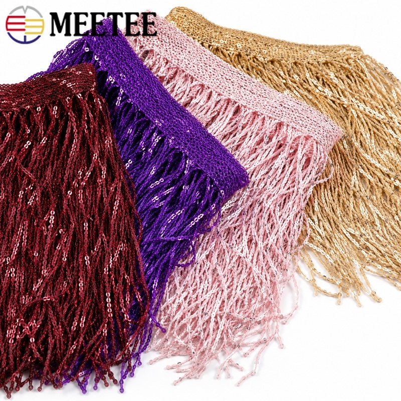 Fringe Ribbon Sewing - 3/5야드 20cm 스팽글 태슬 프린지 트림