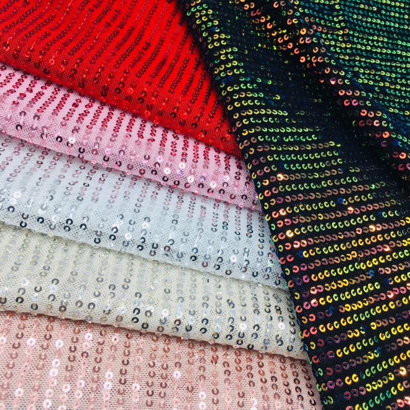 Crystal Mesh Fabric - 3mm 탄성 메쉬 장식 조각 시니