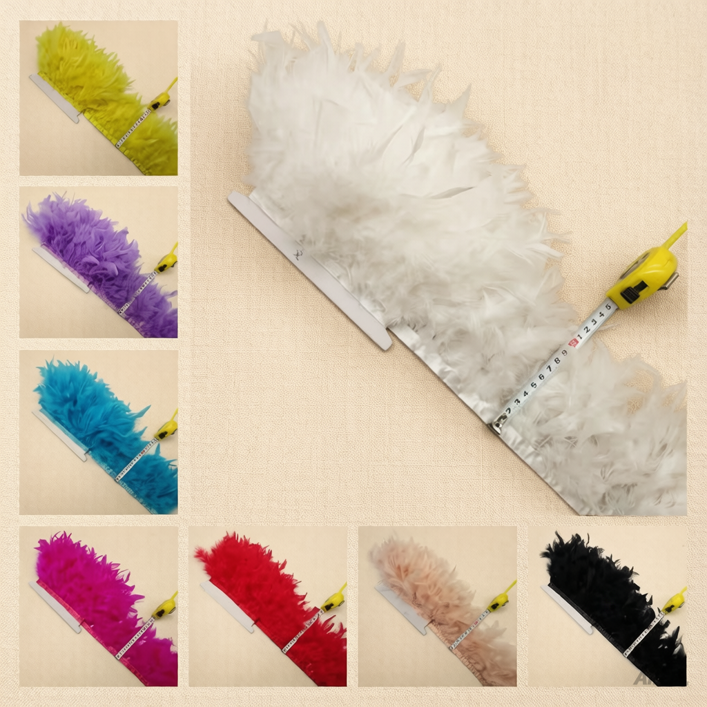 Feather Trim Marabou - 2야드 터키 깃털 장식 푹신한 마라부