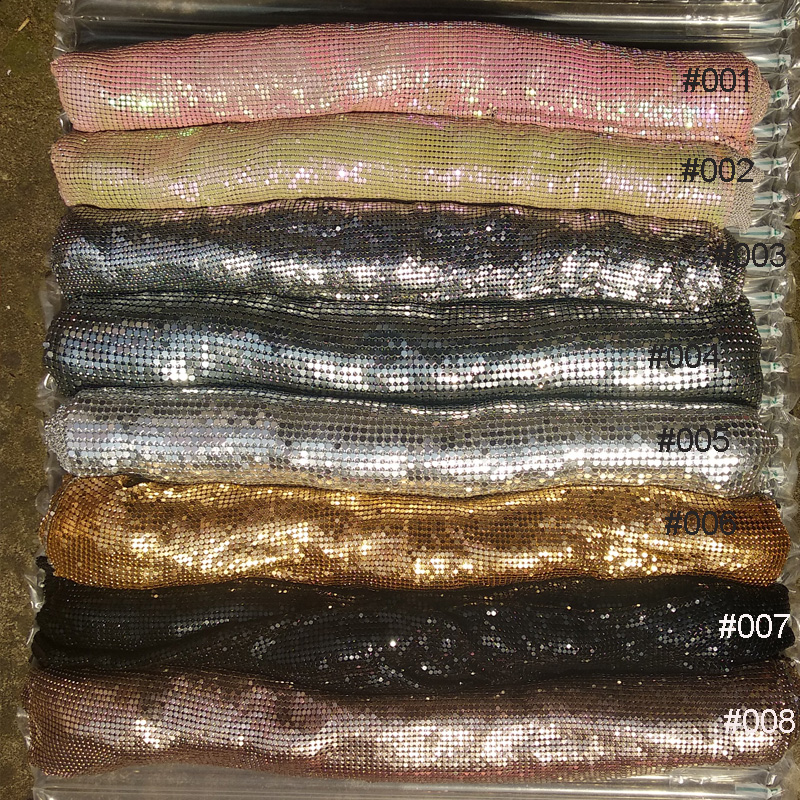 Crystal Mesh Fabric - 2019 패션 패브릭 골드 실버 금속