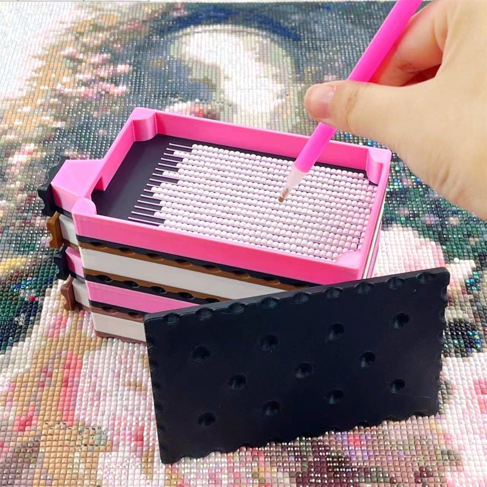 Craft Embellishment Storage - DIY 공예 다이아몬드 페인팅 트레이 키트,
