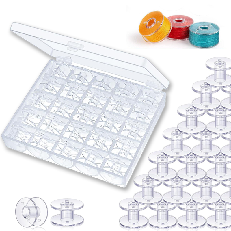 Craft Embellishment Storage - 25개 홈 재봉틀 바닥 실 보빈