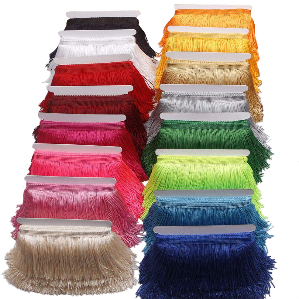 Fringe Ribbon Sewing - 10 야드 15cm 긴 술 프린지