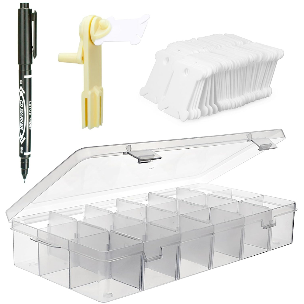 Craft Embellishment Storage - 자수실 정리함 18칸 크로스 스티치 실