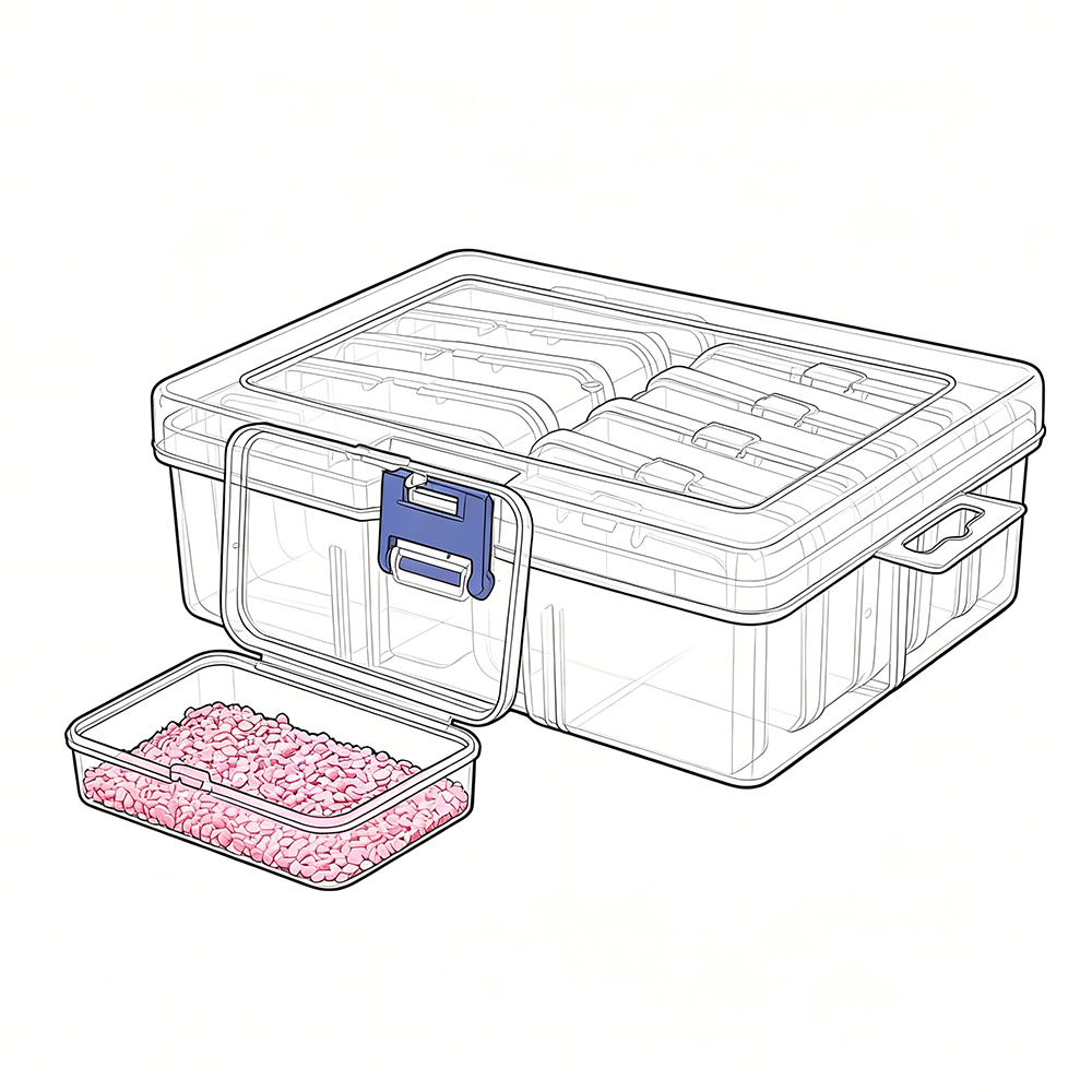 Craft Embellishment Storage - 10/19/24/30 그리드 1세트 DIY 비즈 다이아몬드
