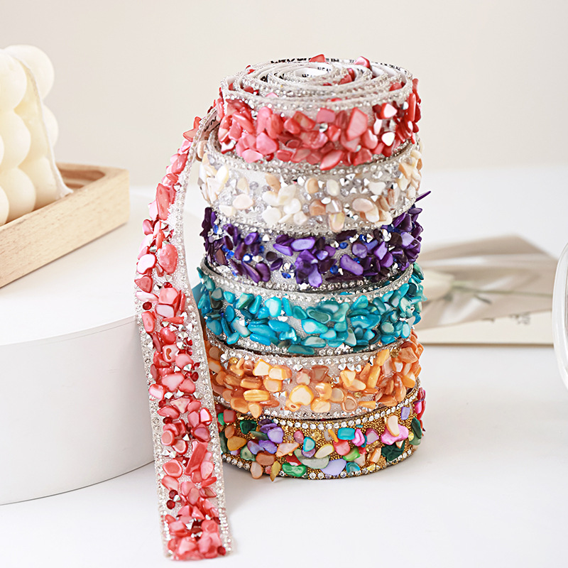 Embellishment Glue Craft - 90cm 2cm 크리스탈 라인스톤 자가 접착