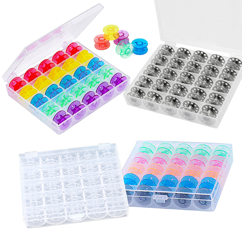 Craft Embellishment Storage - 25 개/대 플라스틱 스레드 보빈 DIY