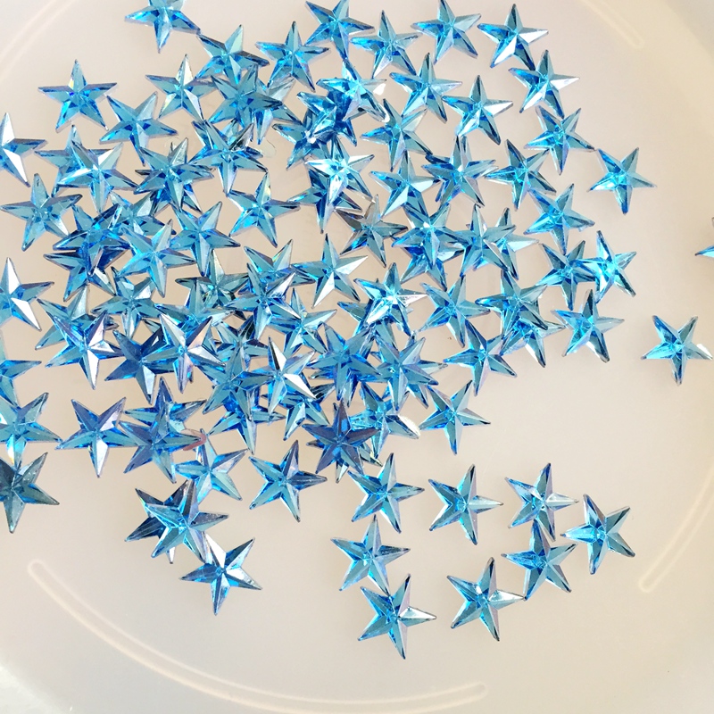 Hotfix Rhinestone Sheet - 400개 10mm 크리스탈 별 모양 장식