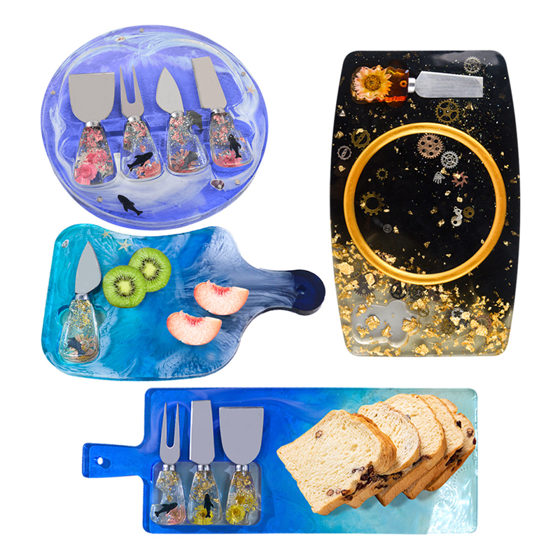 Craft Embellishment Storage - DM379 칼과 포크 손잡이 수지 금형
