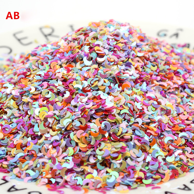 Embellishment Glue Craft - 뉴문 골드 스팽글 패치 의류 액세서리,