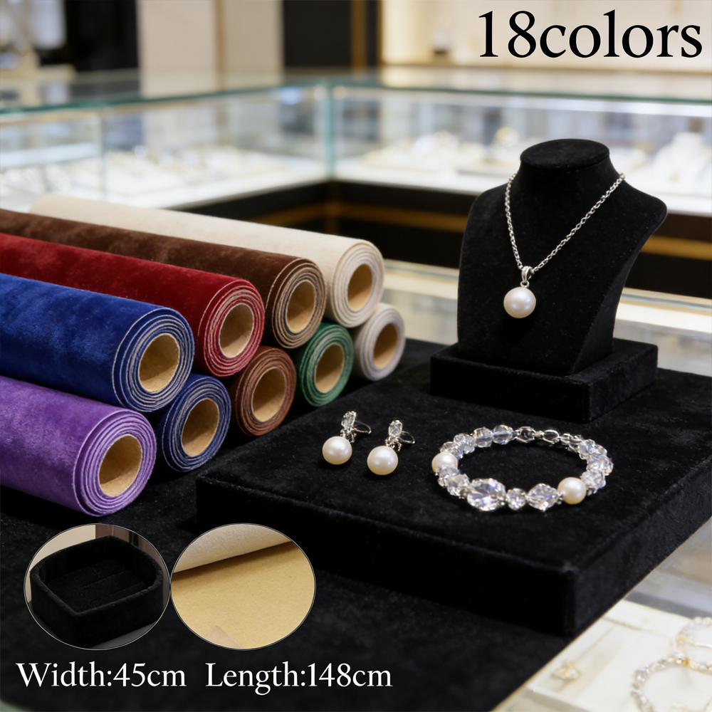 Velvet Ribbon Roll - 1 롤 45 X 148cm 자체