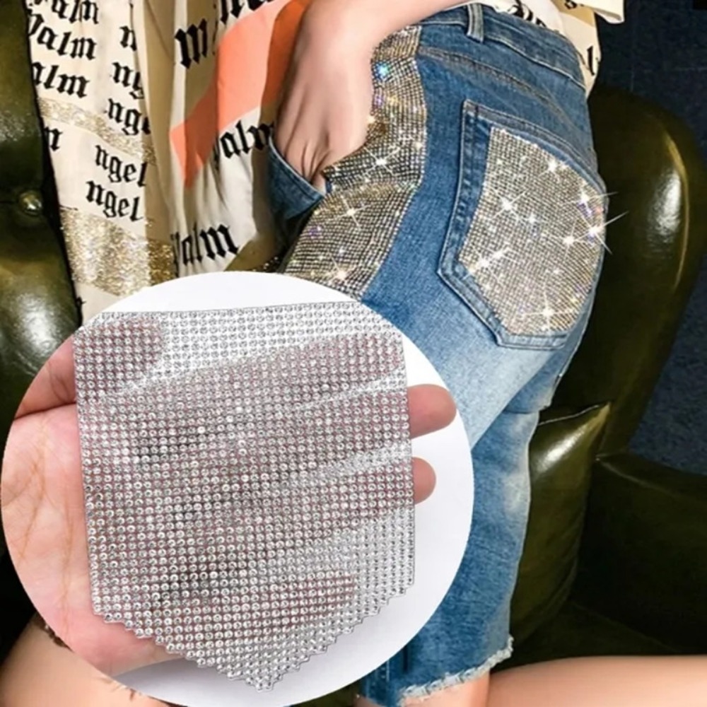 Hotfix Rhinestone Sheet - 럭셔리 라인 석 패치 진 아플리케