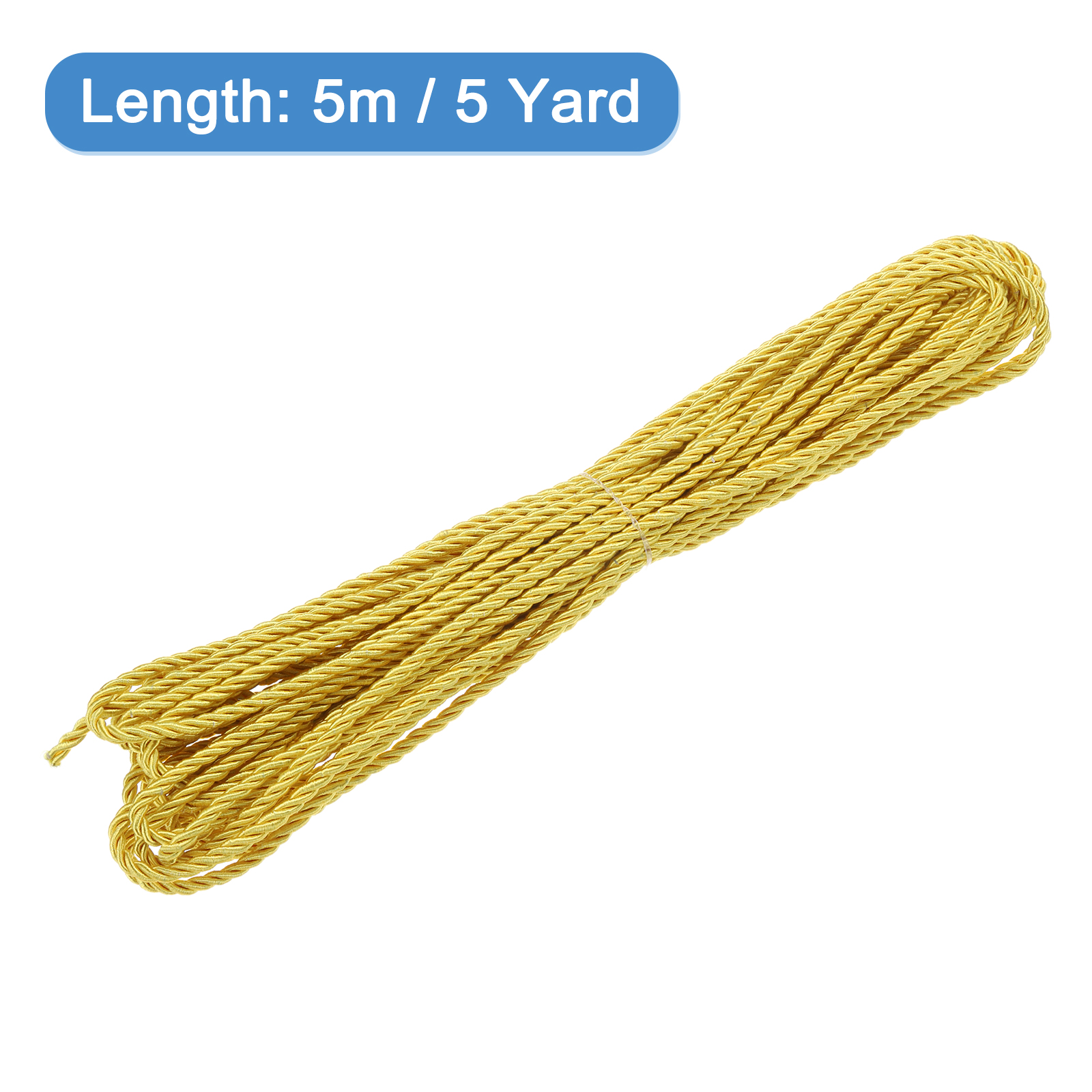 Cord Trim Twisted - Uxcell 5야드 3mm 꼬임끈 트림 3겹