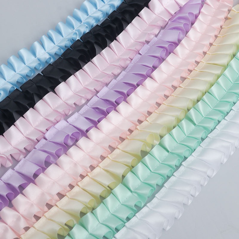 Fringe Ribbon Sewing - 11 색상 2.5 Cm 레이스 리본