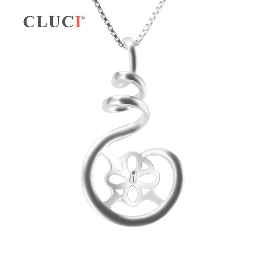 Pearl Trim Chain - CLUCI-925 스털링 실버 펜던트 세팅 진주