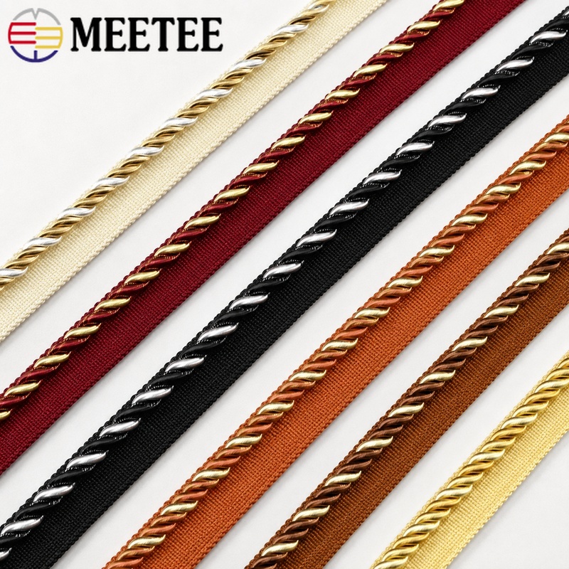 Cord Trim Twisted - 2/5/10/12M 미티 6mm 투톤 트위스트 코드