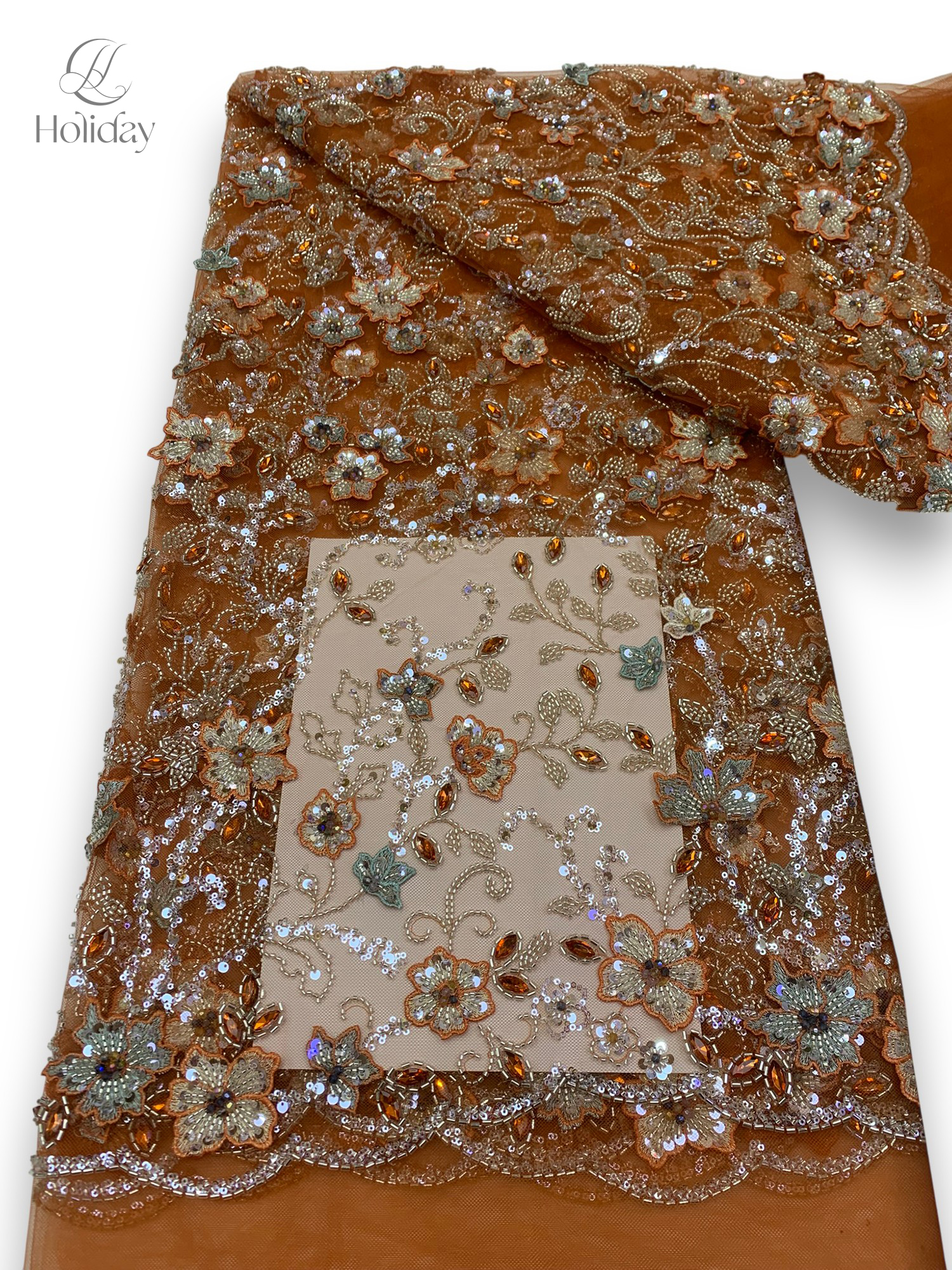 Crystal Mesh Fabric - 신상품 고급 비즈 장식 레이스 원단,