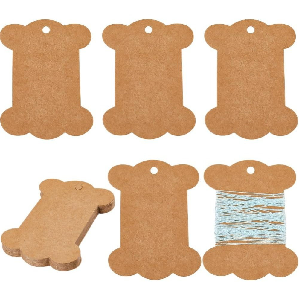 Organza Ribbon Spool - 80Pcs 자수 스레드 골판지 보빈 치실