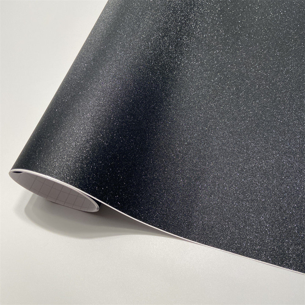 Glitter Vinyl Roll - 샌디 글리터 블랙 다이아몬드 비닐 랩