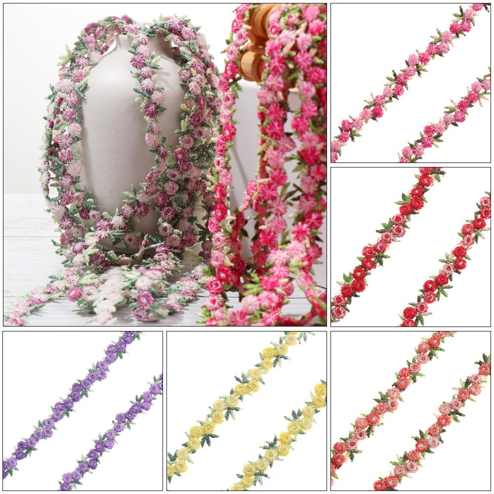 Lace Ribbon Trim - DIY 공예용 폴리에스터 수용성 꽃 레이스