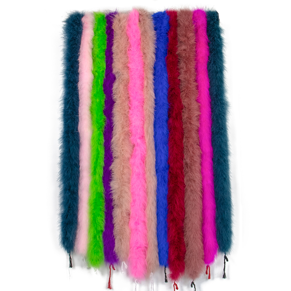Feather Trim Marabou - 2M 50g 레드 플러피 터키 마라부