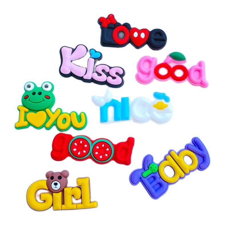 Embellishment Glue Craft - 20pcs 새로운 미니 사랑스러운 편지 PVC