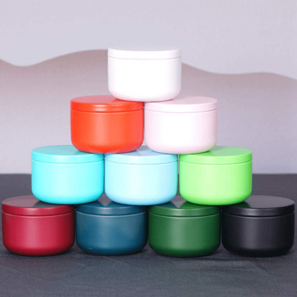 Craft Embellishment Storage - 밀폐 뚜껑 포함 차 캔 Tinplate