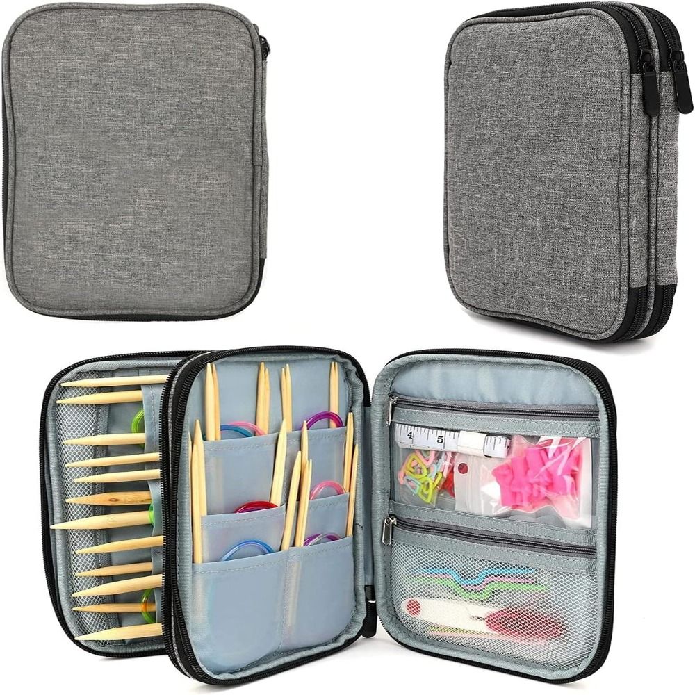 Craft Embellishment Storage - 뜨게 바늘 케이스, 휴대용 크로셰 바늘