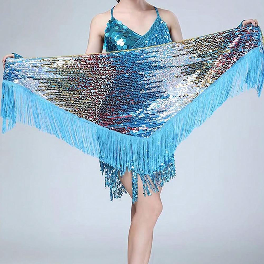Tassel Fringe Trim - 여성용 스팽글 벨리댄스 힙 스카프(태슬 장식)
