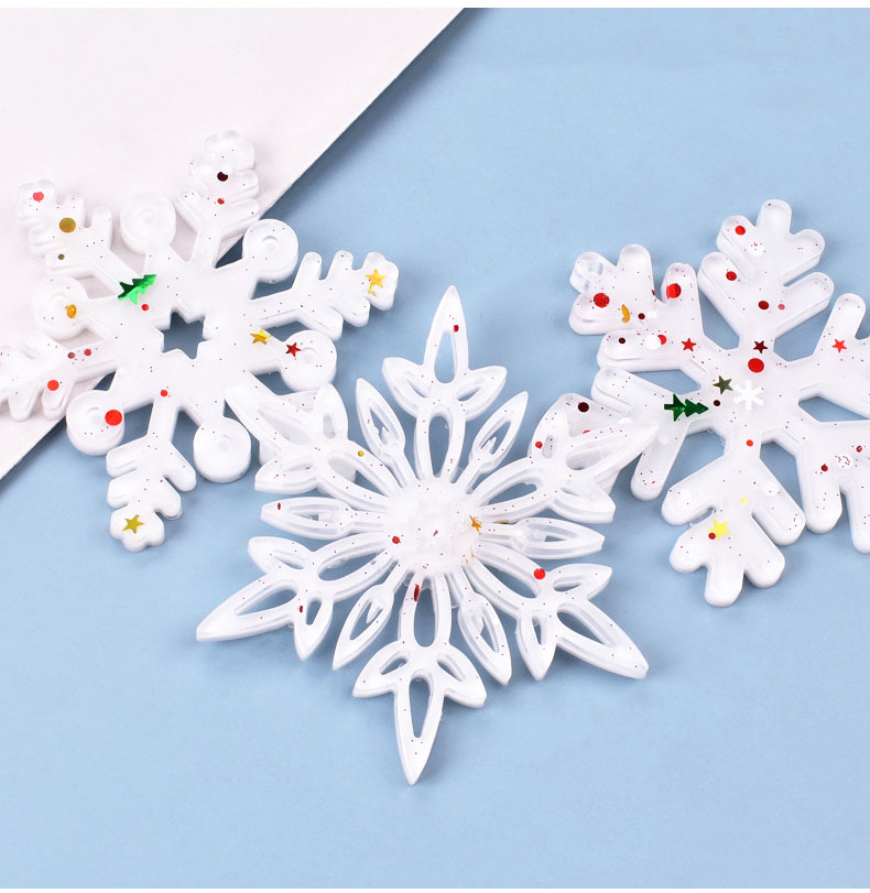 Christmas Craft Embellishment - 크리스마스 할로우 눈송이 장식 실리콘 몰드,