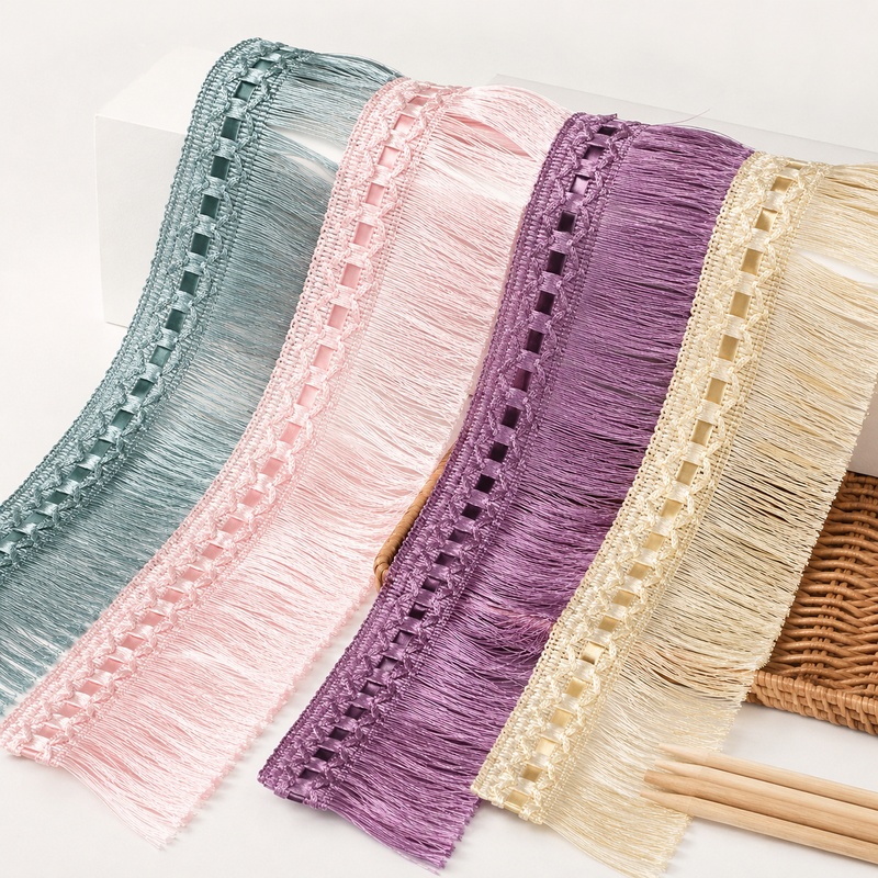 Fringe Ribbon Sewing - 2-10미터 10cm 나일론 태슬 프린지 레이스