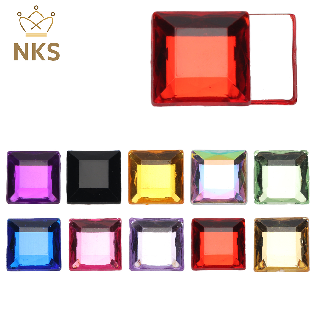 NKS 10mm 12mm면 처리 된 사각형 크리스탈에  - Hotfix Rhinestone Sheet 리뷰 및 가격