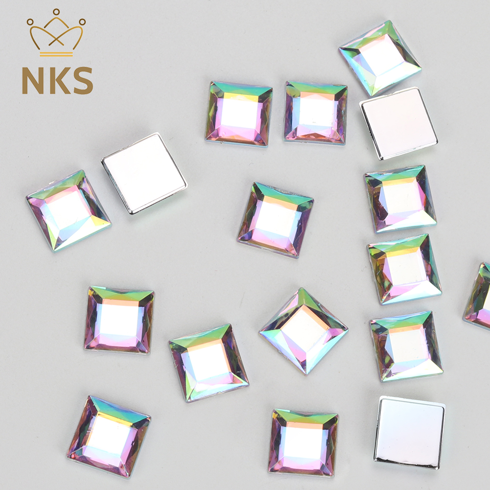 NKS 10mm 12mm면 처리 된 사각형 크리스탈에  - Hotfix Rhinestone Sheet 리뷰 및 가격