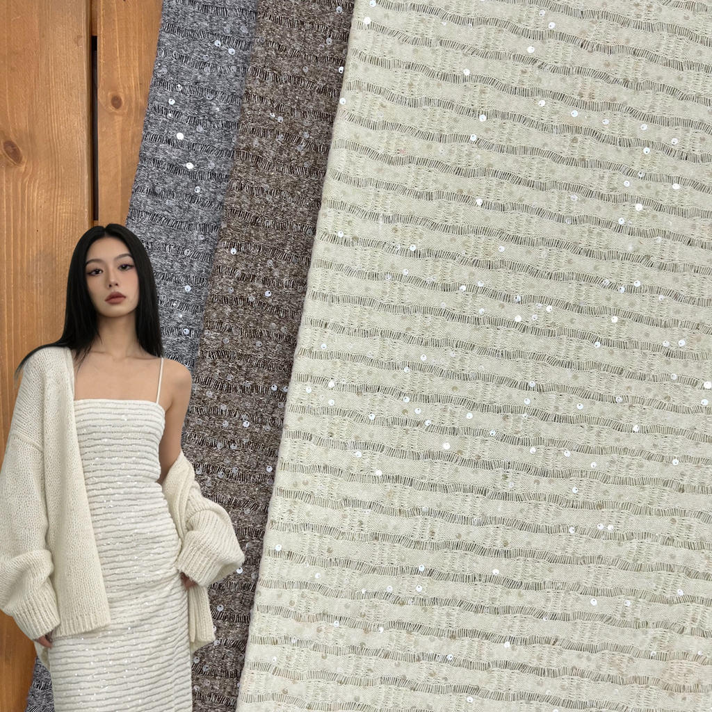 3D 수직 스팽글 자수 원단 드레스 웨딩 가운 DIY  - Crystal Mesh Fabric 리뷰 및 가격