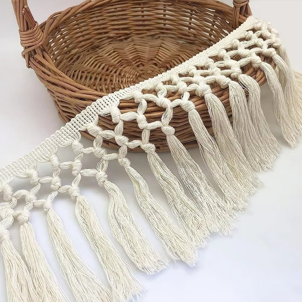1야드 11cm 폭 태슬 트림 리본 면 소재 보헤미안  - Tassel Fringe Trim 리뷰 및 가격
