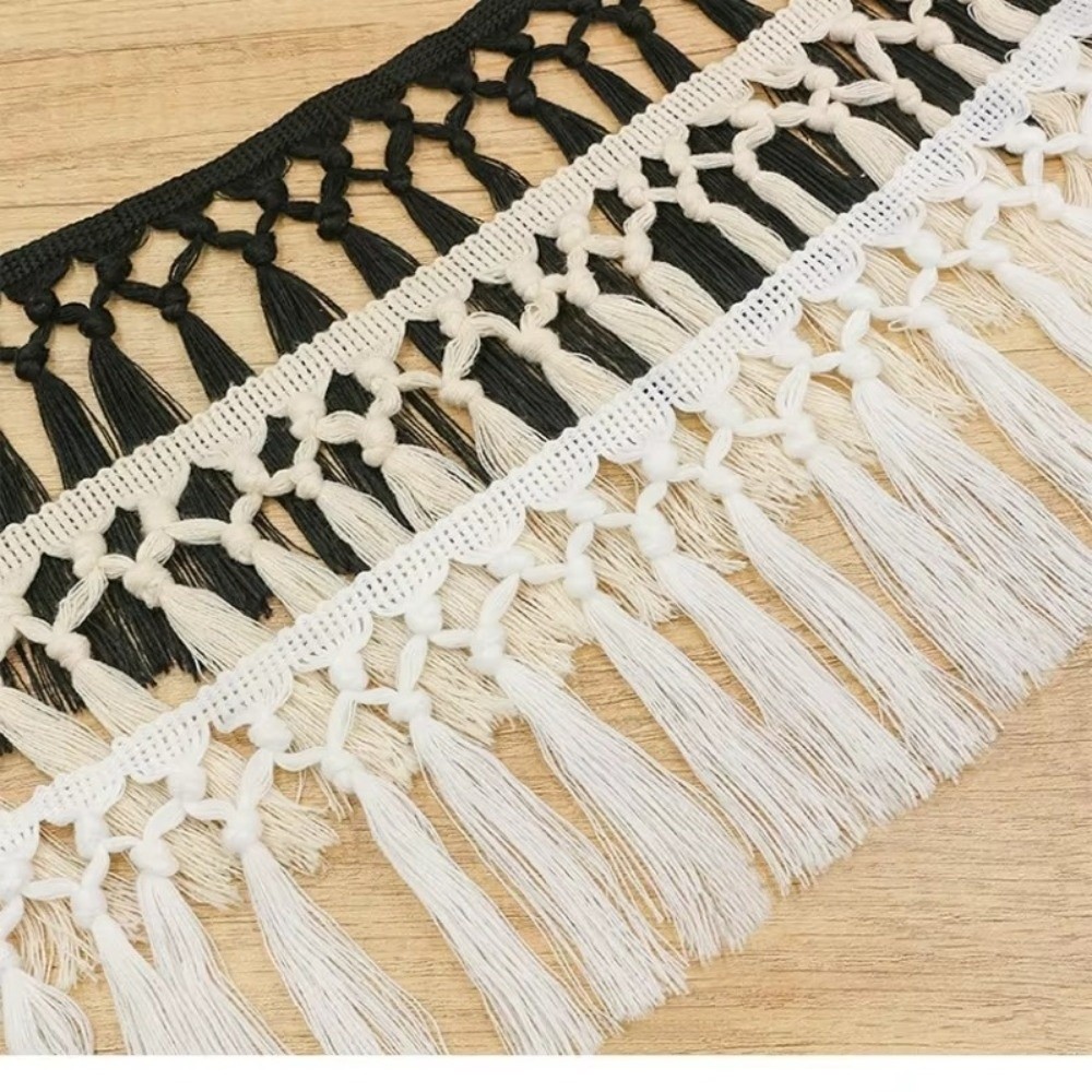 1야드 11cm 폭 태슬 트림 리본 면 소재 보헤미안  - Tassel Fringe Trim 리뷰 및 가격