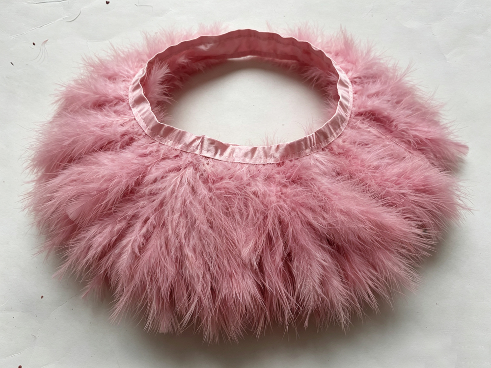 2미터/롤 스킨 핑크와 베이비 핑크 푹신한 터키 마라부 - Feather Trim Marabou 리뷰 및 가격