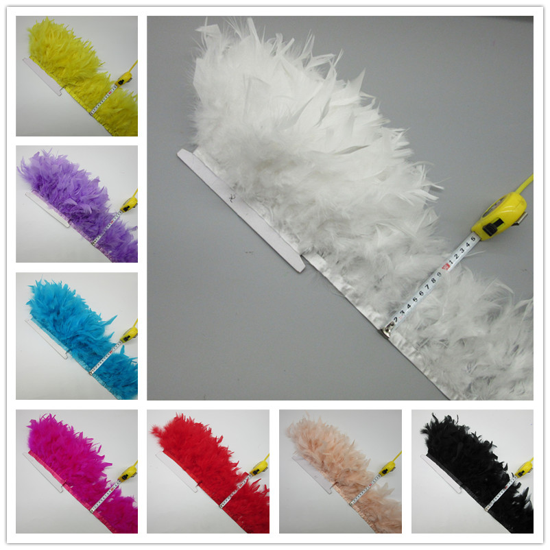 2야드 터키 깃털 장식 푹신한 마라부 15-20cm 바 - Feather Trim Marabou 리뷰 및 가격
