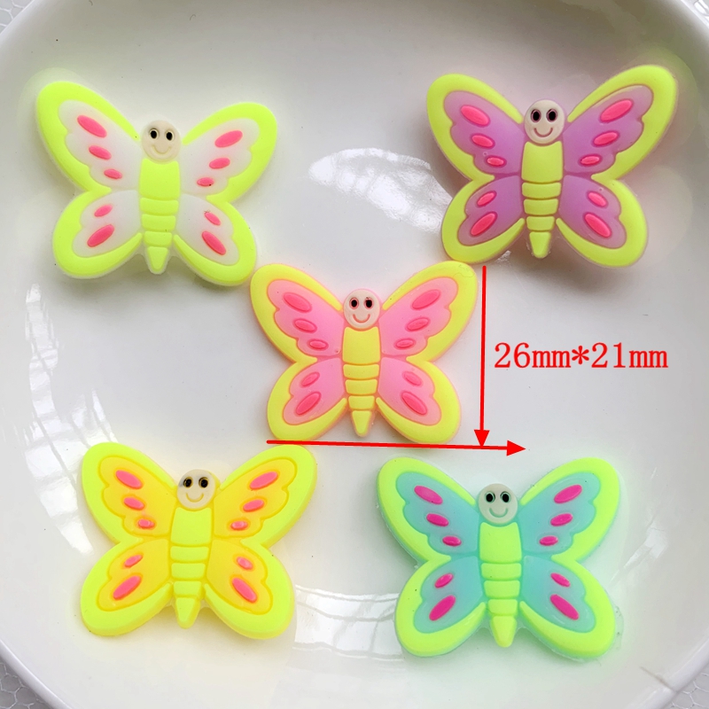 10pcs 귀여운 대형 나비 PVC 유연한 접착제 플랫 - Embellishment Glue Craft 리뷰 및 가격