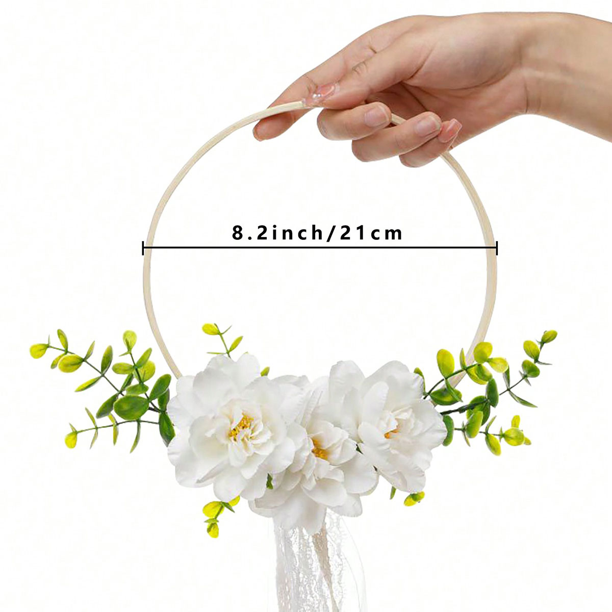1개 웨딩용 원형 대나무 꽃 화환, 서양식 웨딩 들러리 - Tassel Fringe Trim 리뷰 및 가격