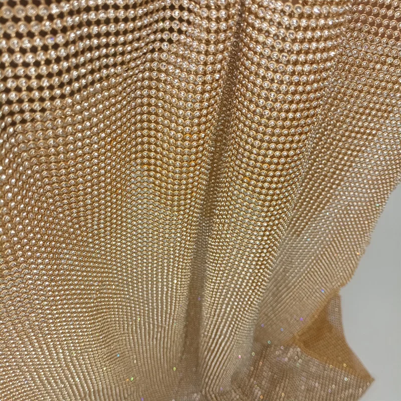 45x120cm 반짝 이는 골드 기본 라인 석 금속 메 - Crystal Mesh Fabric 리뷰 및 가격