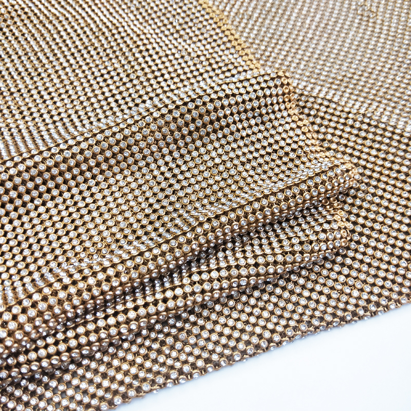 45x120cm 반짝 이는 골드 기본 라인 석 금속 메 - Crystal Mesh Fabric 리뷰 및 가격