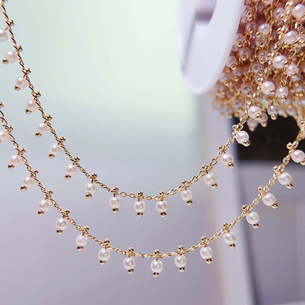 0.5M 1M 모조 진주 공 매력 페르시 체인 플라스틱 - Pearl Trim Chain 리뷰 및 가격