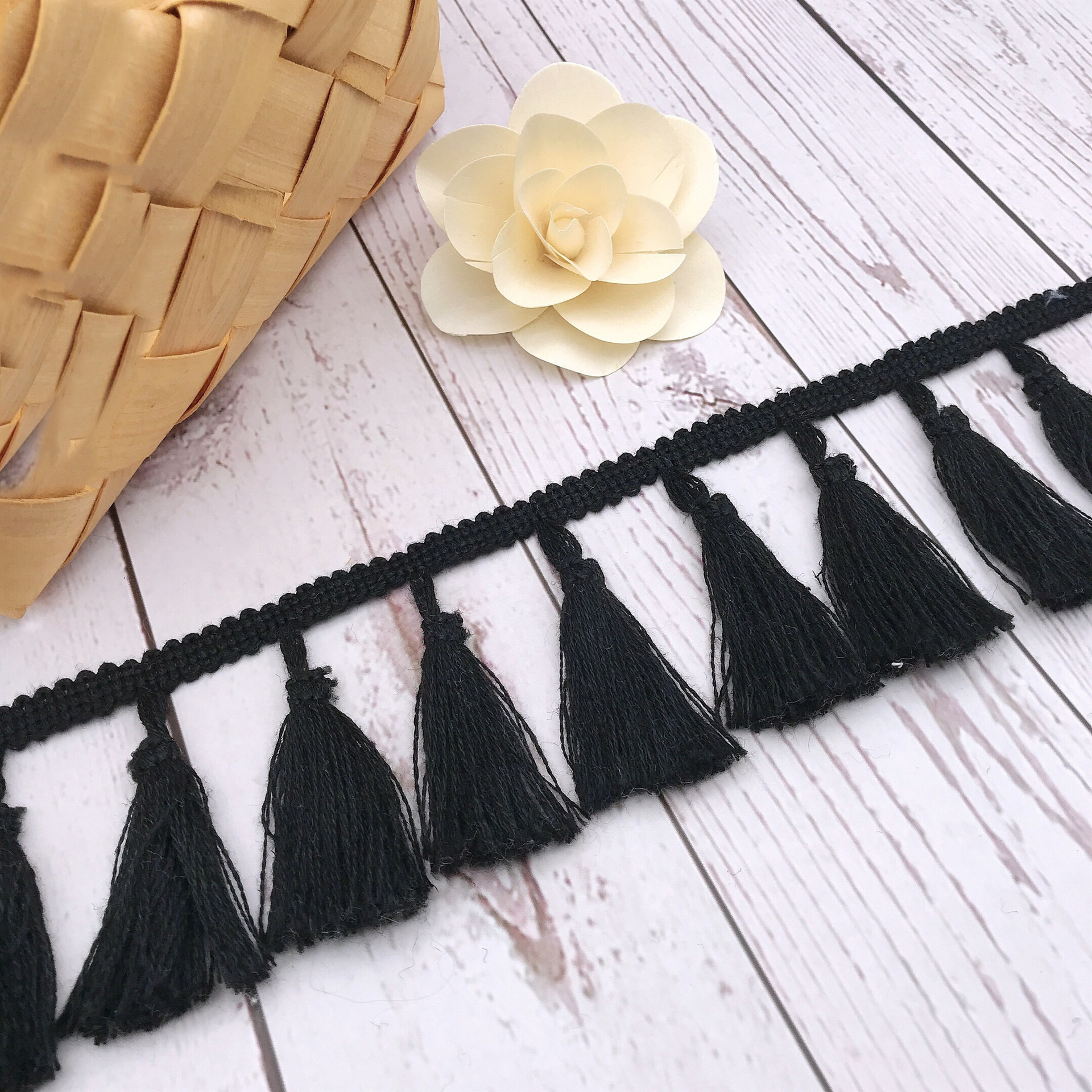 면 직물 꼰 레이스 리본 빈티지 술 트림 머리 장식 재 - Lace Ribbon Trim 리뷰 및 가격