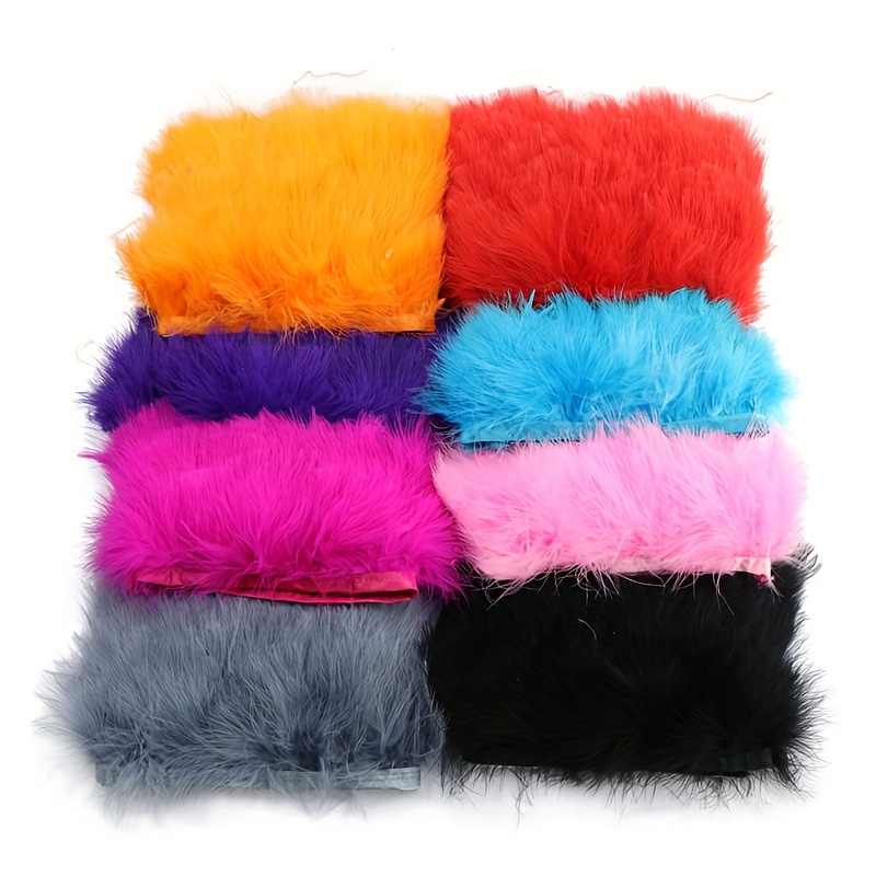 솜털이 가득한 칠면조 깃털 장식 프린지 리본 8-10c - Feather Trim Marabou 리뷰 및 가격
