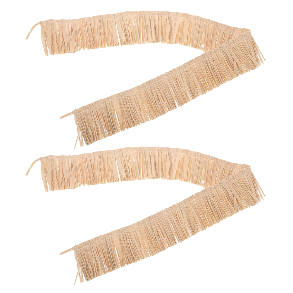 2개입 라피아 프린지 트림, 천연 짚 태슬, DIY 프 - Tassel Fringe Trim 리뷰 및 가격