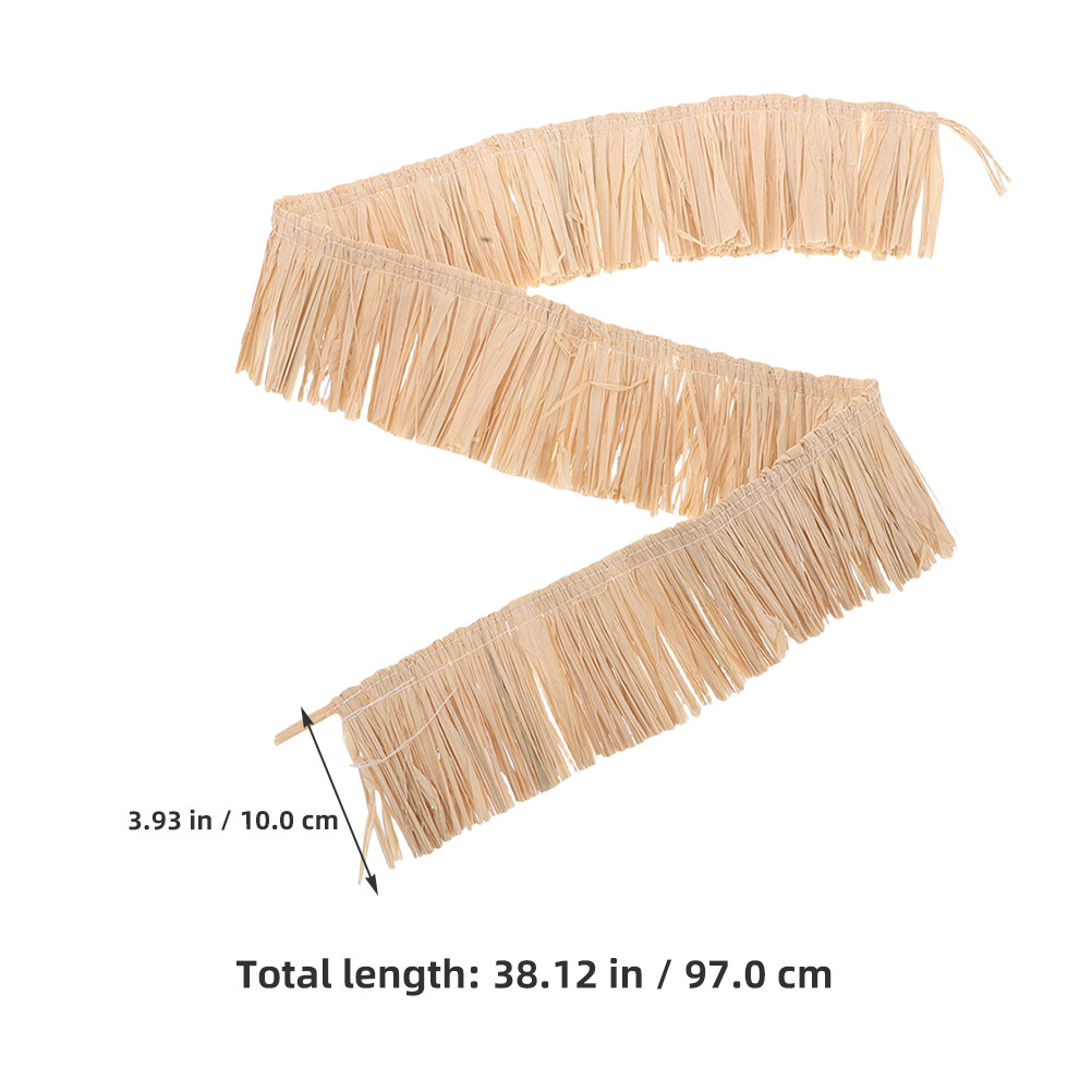 2개입 라피아 프린지 트림, 천연 짚 태슬, DIY 프 - Tassel Fringe Trim 리뷰 및 가격