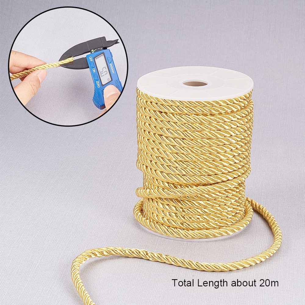 5mm 18 야드 트위스트 골드 로프 나일론 코드 트림 - Cord Trim Twisted 리뷰 및 가격
