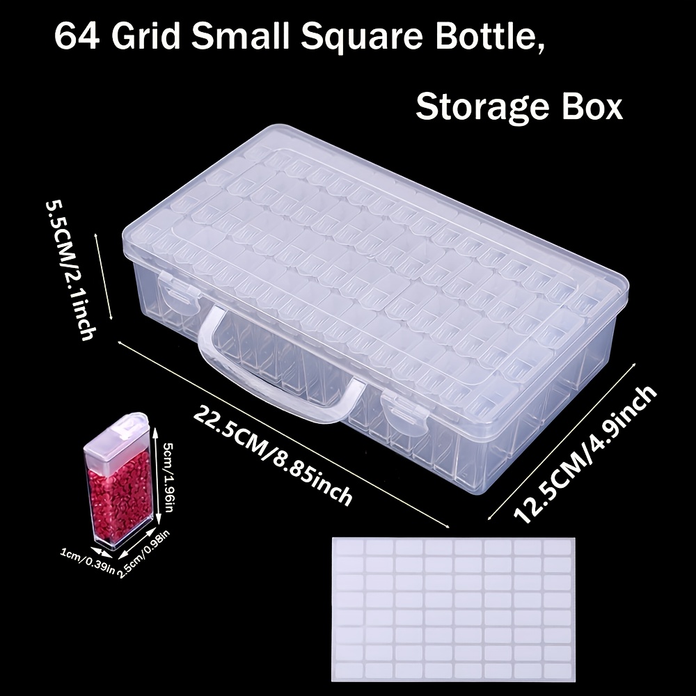 1/2/3/4팩 64칸 다이아몬드 페인팅 보관함 컨테이 - Craft Embellishment Storage 리뷰 및 가격
