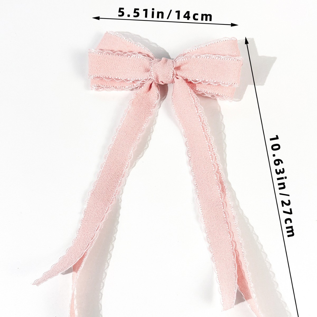 대량 20개 롱 태슬 헤어 클립 귀여운 리본 보우 사이 - Lace Ribbon Trim 리뷰 및 가격
